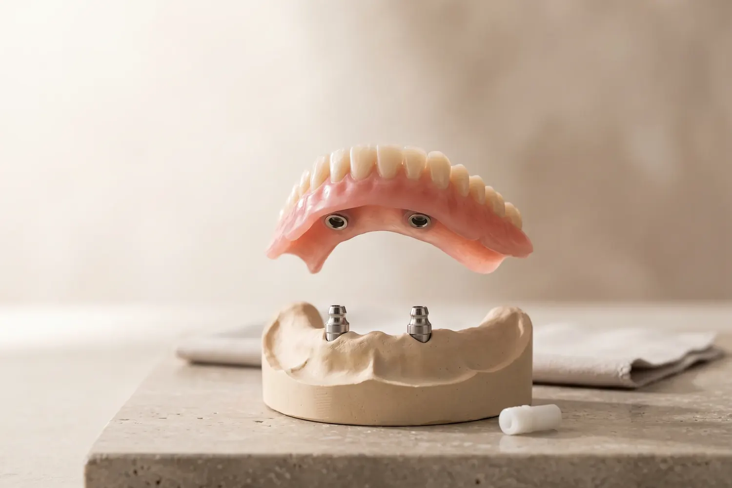 Ilustração do procedimento: Overdenture